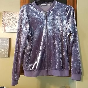 New York & Co. Velour zip up jacket. Xs.